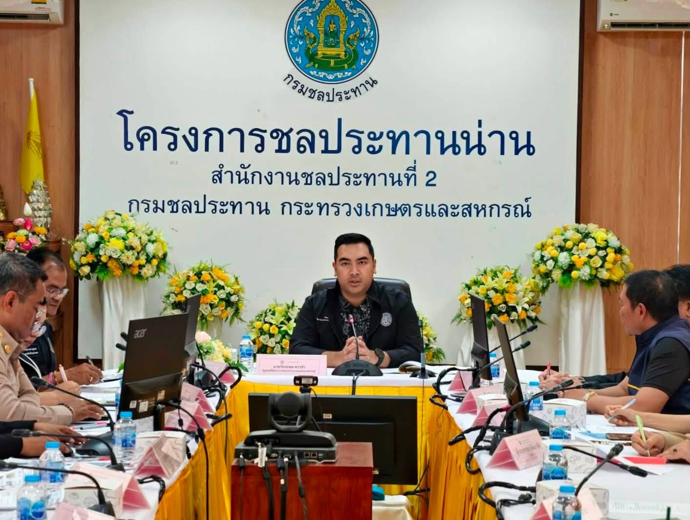 title - รองเลขาธิการ ส.ป.ก. ลงพื้นที่น่าน ติดตาม รมช.กษ. แก้ปัญหาน้ำท่วมพร้อมเร่งเยียวยาเกษตรกรใรพื้นที่